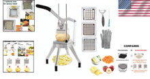 Load image into Gallery viewer, Heavy-Duty Stainless Steel Vegetable Dicer with Push Handle &amp; Easy Clean Design