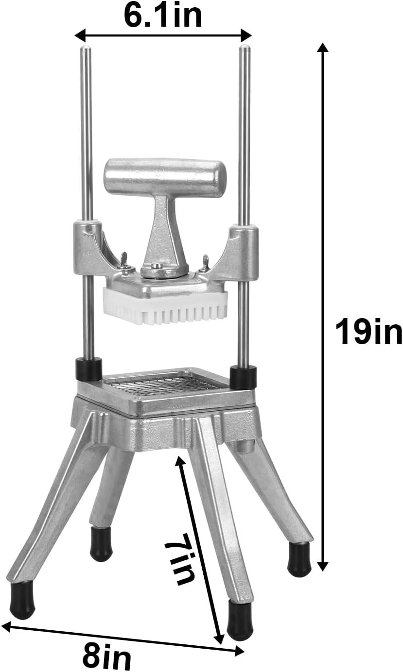 Heavy-Duty Commercial Vegetable Chopper with Stainless Steel Blades - 1/4" & ...