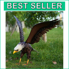 Load image into Gallery viewer, Large Freestanding Eagle Sculpture - Perfect for Year-Round Outdoor Display