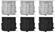 Load image into Gallery viewer, 12 Gauge Aluminum Craft Wire - 276 FT Silver Black for Jewelry &amp; Sculpting