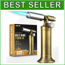 Load image into Gallery viewer, Copper Butane Torch Lighter - Refillable Kitchen Torch with Adjustable Flame