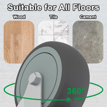 Load image into Gallery viewer, Set of 4 Long-Lasting 5 Inch Locking Casters - Ideal for Carts &amp; Equipment