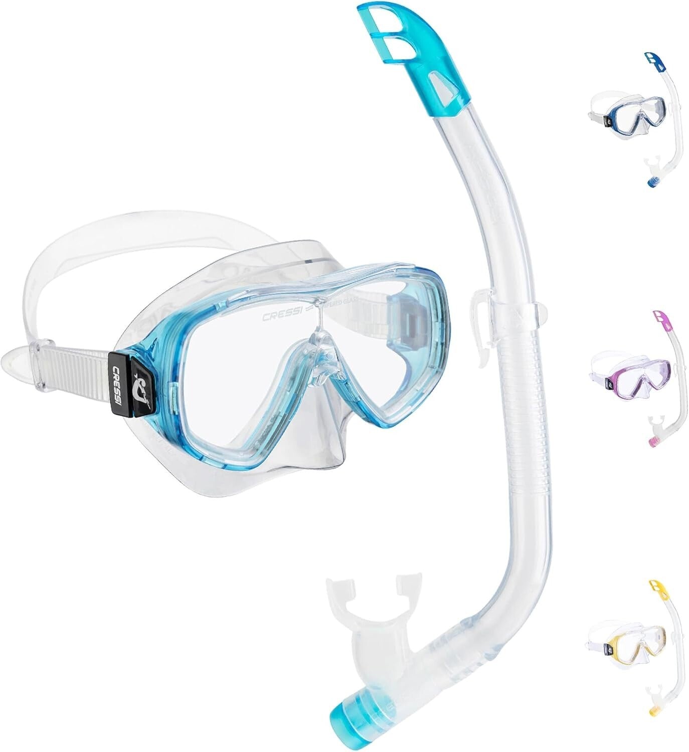 Comfortable Kids Snorkeling Set - Adjustable Ondina Mask & Top Snorkel Kit