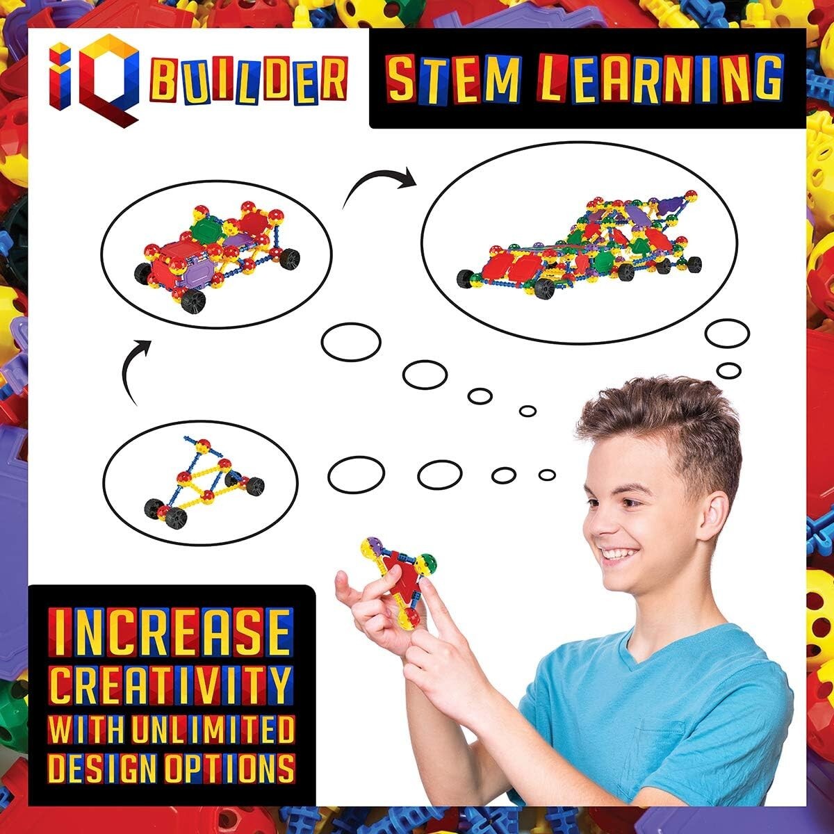 Creative STEM Building Blocks - Teacher Recommended Learning Toy for Ages 5-10