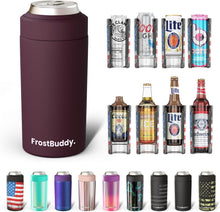 Load image into Gallery viewer, 20x Colder Insulated Can Cooler - Pinot Noir Color, Fits Regular &amp; Slim Bottles