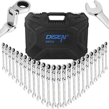 Load image into Gallery viewer, Versatile Chrome Vanadium Ratcheting Wrench Set - 25 PCS with Double Joints