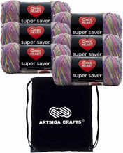 Load image into Gallery viewer, Durable E300-315 Acrylic Yarn Bundle with Drawstring Project Bag for Crafters
