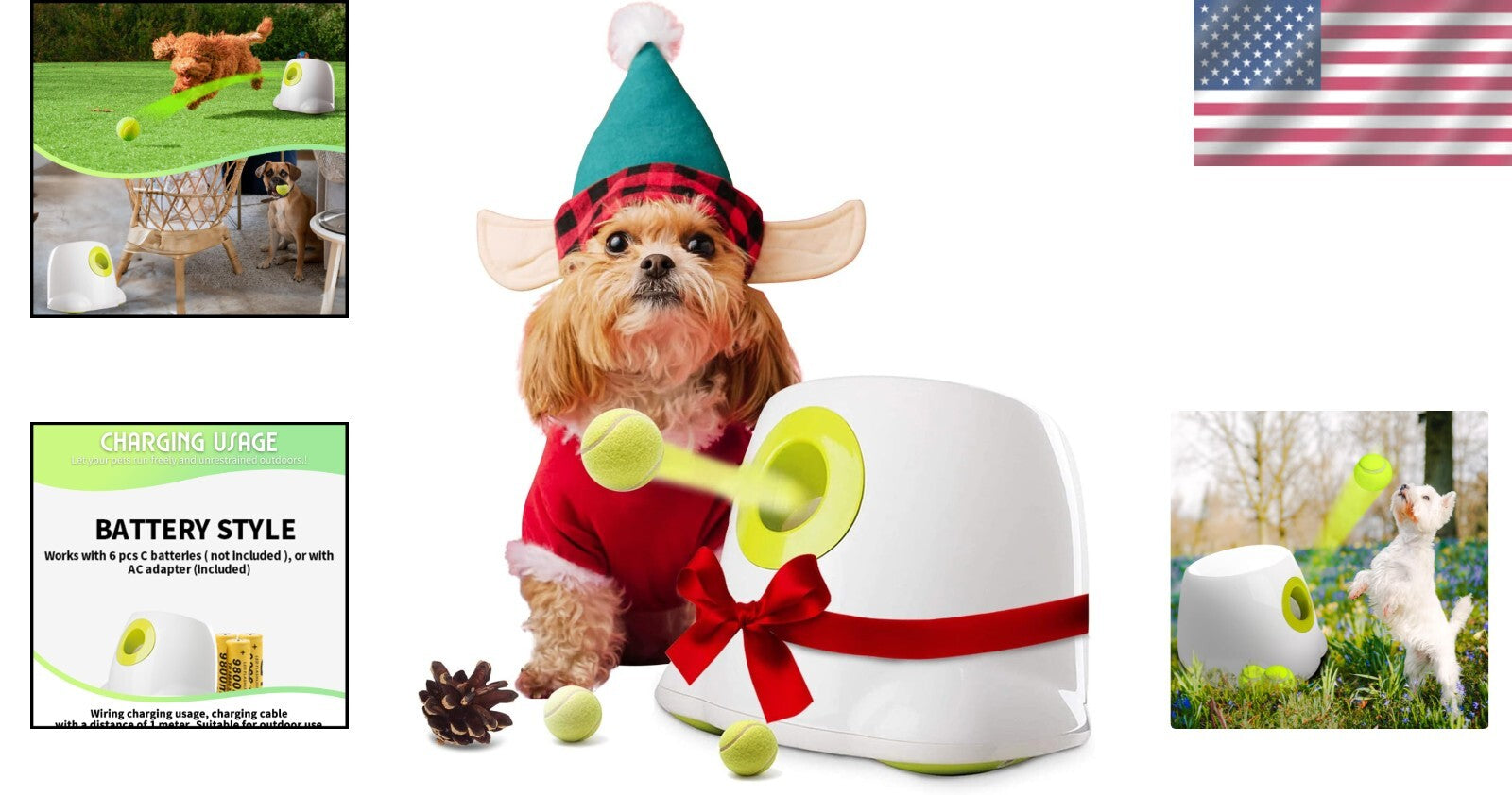 Adjustable Distance Automatic Ball Launcher for Dogs - Ultimate Fetch Experience