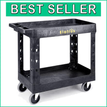 Load image into Gallery viewer, Multi-Purpose Utility Cart 34x17 In - Rust &amp; Water Resistant with Locking Wheels