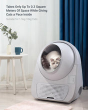Load image into Gallery viewer, Ultimate Self-Cleaning Litter Box for Multiple Cats - Safe, Convenient, White