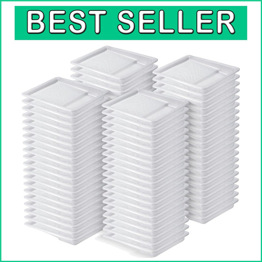 80-Pack Disposable Paint Tray Liners for 9-Inch Classic White Painting Projects