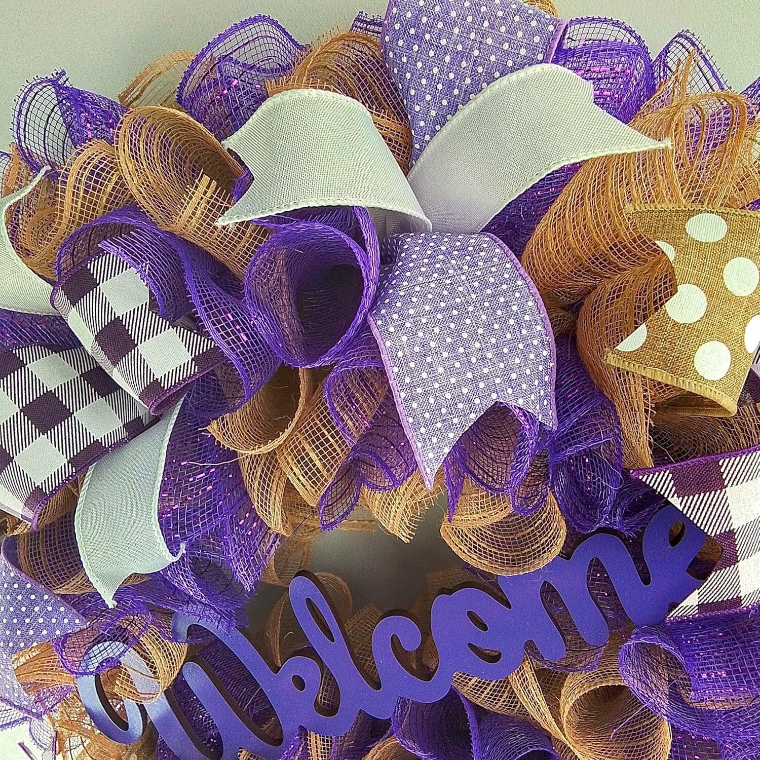 Customizable Jute Welcome Wreath - Perfect Handmade Gift for Every Occasion