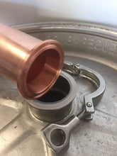 Load image into Gallery viewer, Versatile 2" Copper Tri Clamp Beer Keg Adapter with High-Temperature Silicone