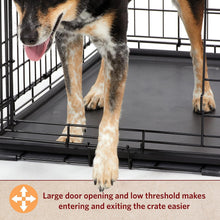 Load image into Gallery viewer, Life Stages 42" Metal Dog Crate with Enhanced Security for Large Dogs 71-90lbs