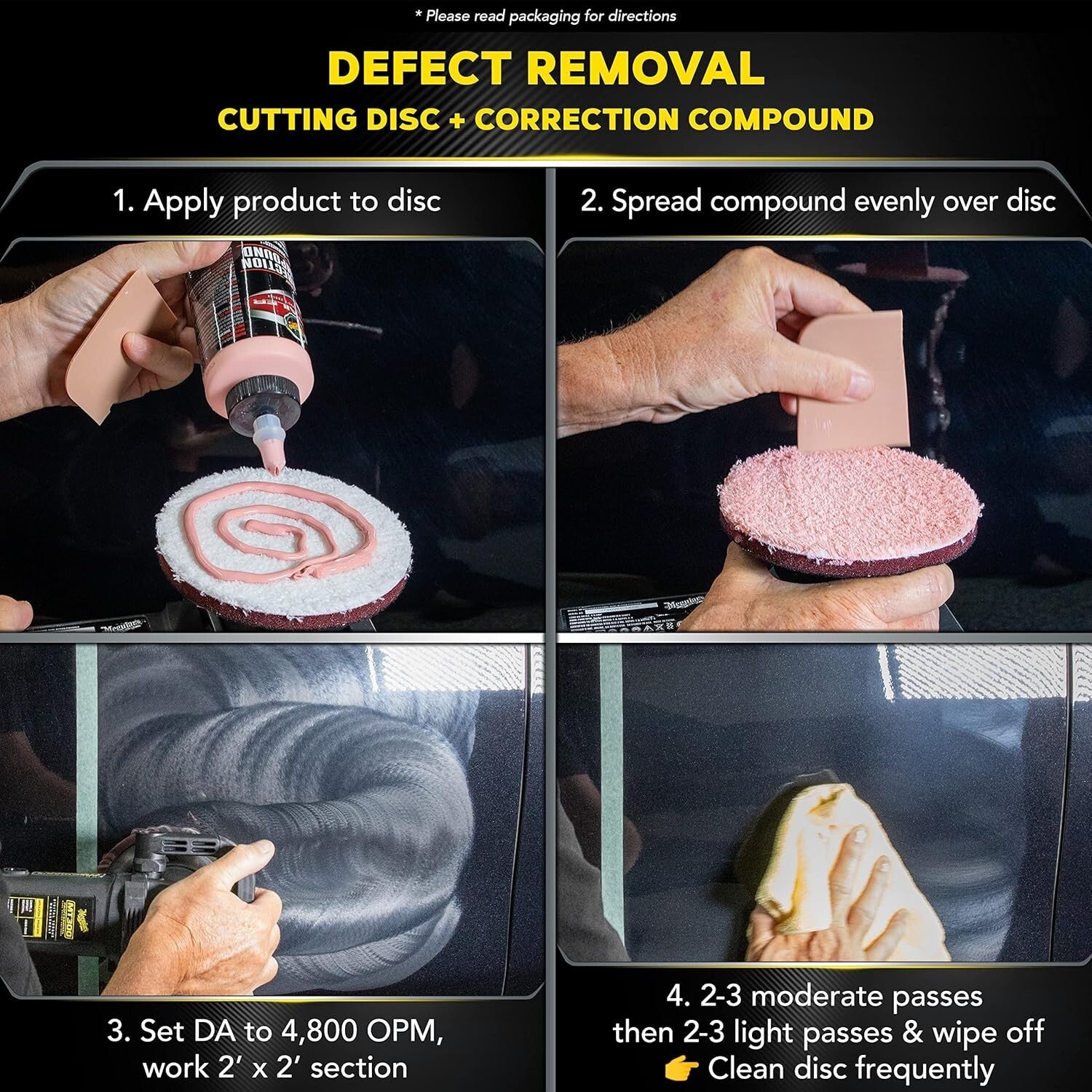 All-in-One 5-Inch Paint Correction Kit: Cutting Discs, Compound & Finishing Wax