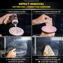 Load image into Gallery viewer, All-in-One 5-Inch Paint Correction Kit: Cutting Discs, Compound &amp; Finishing Wax