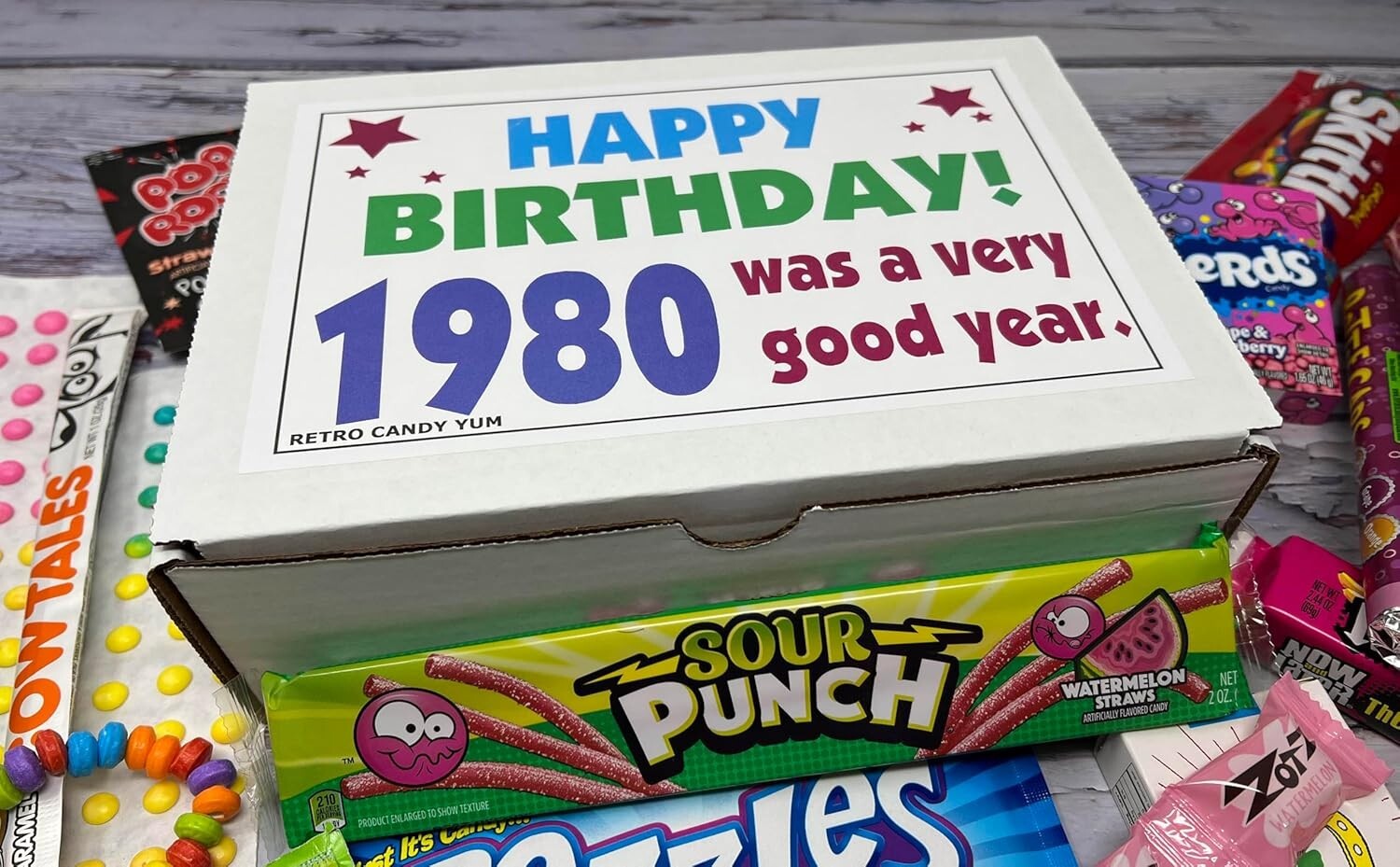 Blast from the Past: 1980s Candy Assortment for 45th Birthdays - Gift-Ready