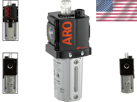 Compact ARO ARO Air Line Lubricator with Polycarbonate Bowl – Ideal for Industry