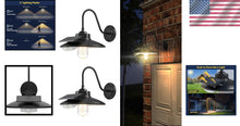 Load image into Gallery viewer, IP65 Waterproof Vintage Solar Wall Light with 3 Lighting Modes &amp; Remote Control