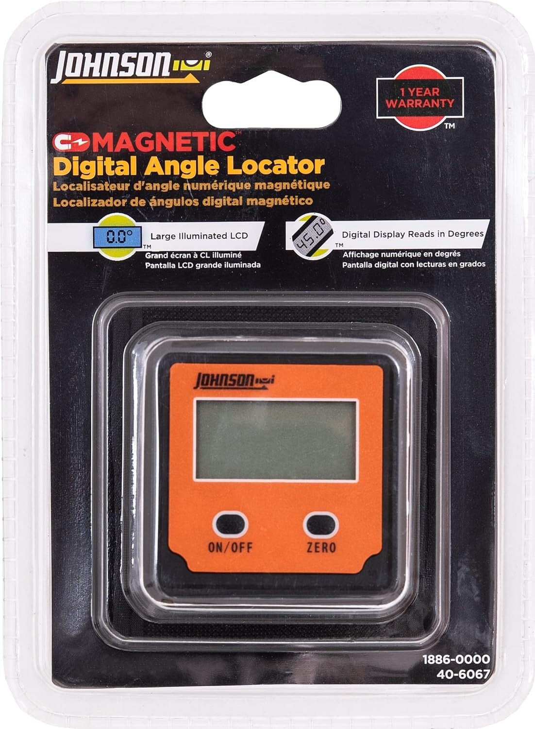 2-Button Magnetic Digital Angle Locator - Accurate Pitch Measurement Tool