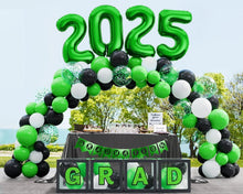 Load image into Gallery viewer, Stylish 2025 Graduation Decorations - 86 PCS LED Balloon &amp; Foil Curtain Set