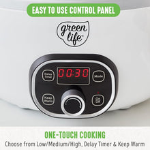 Load image into Gallery viewer, Large 6 Quart Programmable Slow Cooker with Nonstick Ceramic &amp; Keep Warm Feature