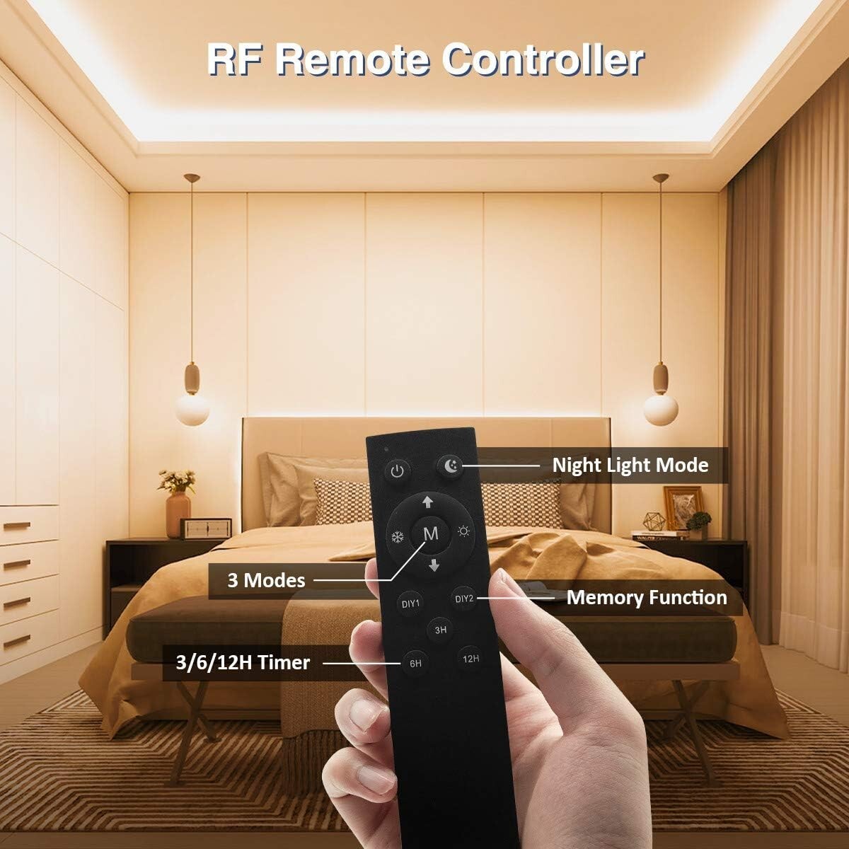 Long-Lasting 24V Flexible LED Strip Lights with Remote - Ideal for Home Ambiance