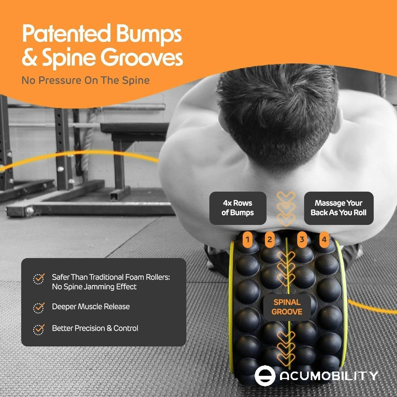 Durable 11" Back Cracker Wheel - Ideal for Pain Relief & Total Body Stretching