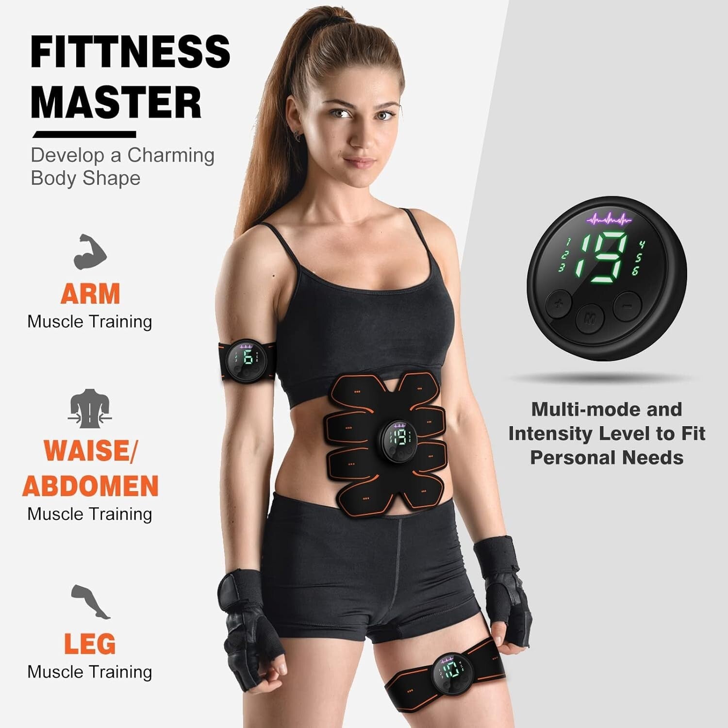 Compact ABS Stimulator with Multiple Intensity Levels – Train Anywhere, Anytime