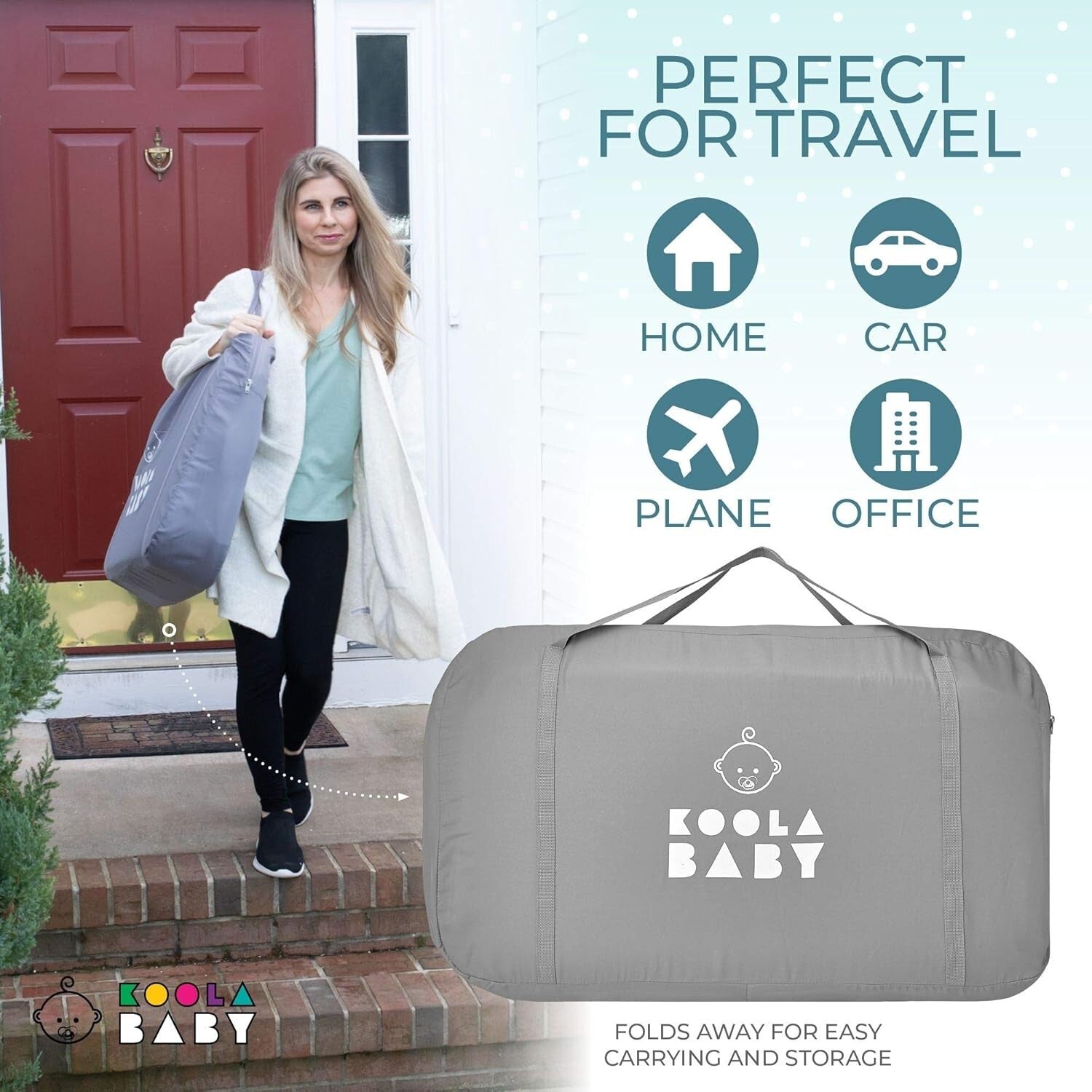 KoolaBaby Portable Bassinet: Versatile 3-in-1 Sleeper, Adjustable & Foldable