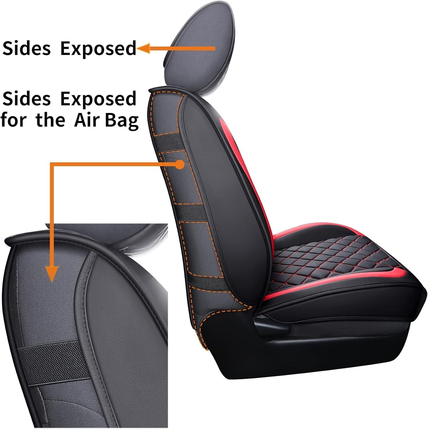 Custom Fit Waterproof Faux Leather Seat Covers for 2005-2025 Tacoma Pickup