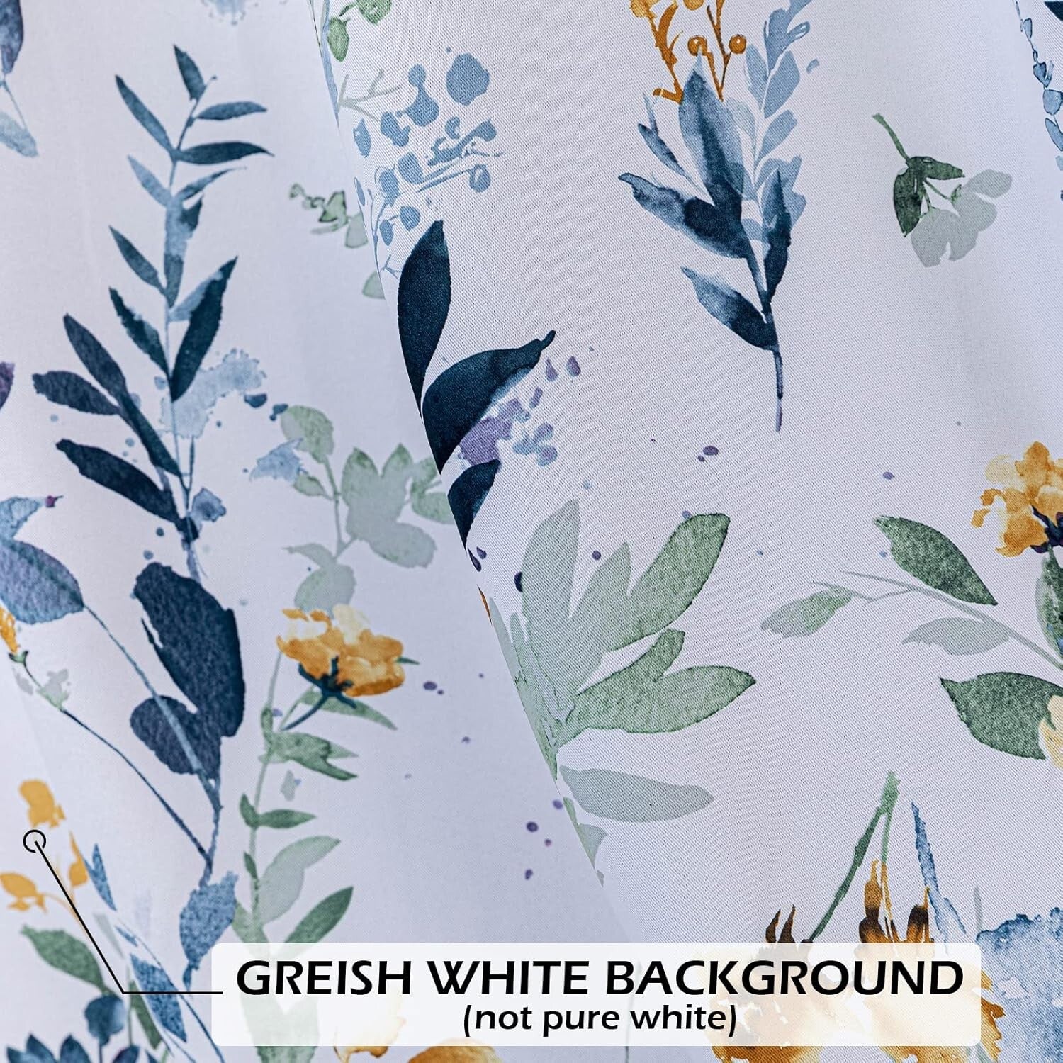 Elegant Floral Curtains 84" Long - Insulated Grommet Drapes for Privacy