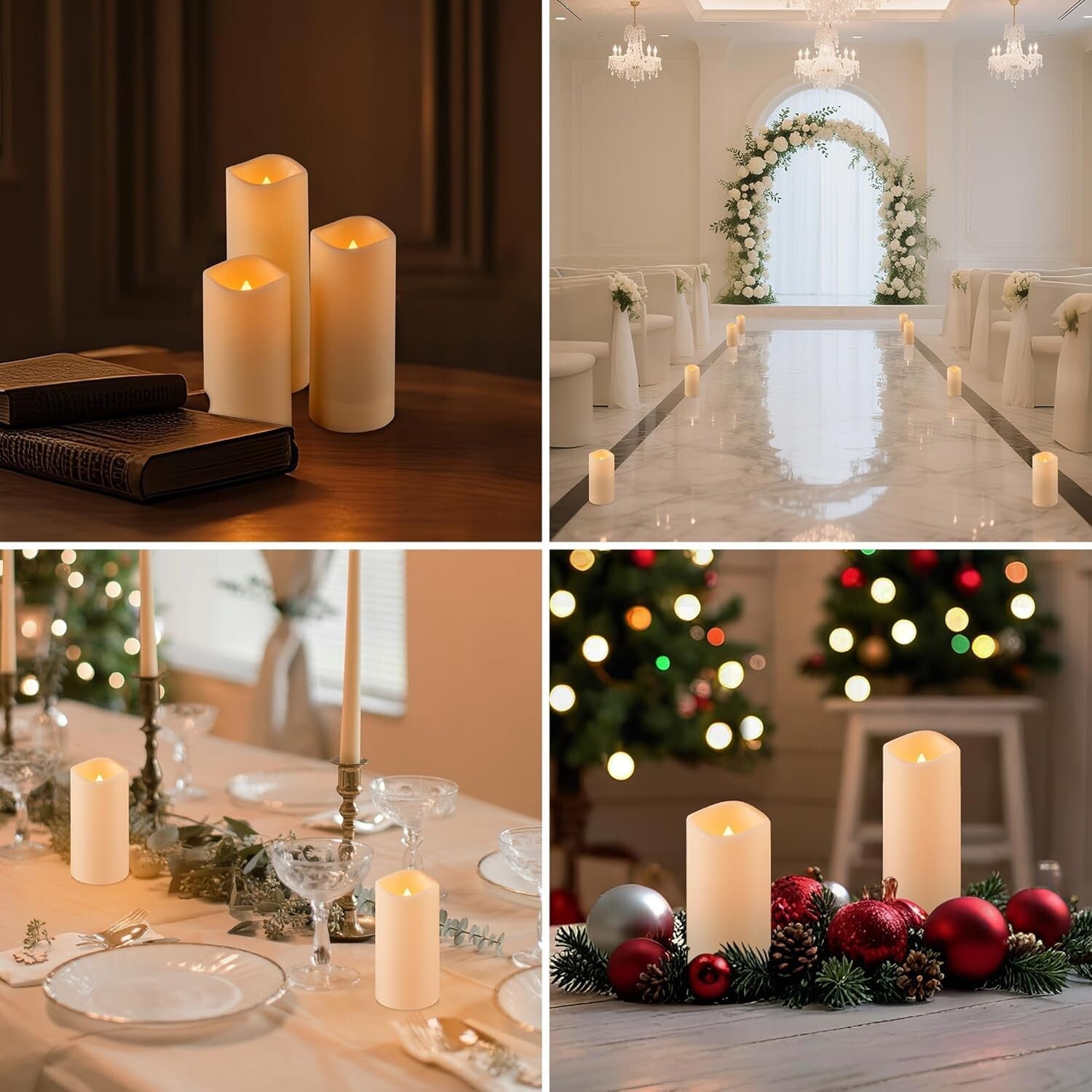 Elegant 120-Pack Flameless Candles - Remote Control & Timer for Safe Ambiance