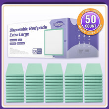 Load image into Gallery viewer, Premium Extra Large 36" x 36" Incontinence Pads - Soft, Tear-Resistant Underpads