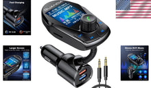 Load image into Gallery viewer, Upgraded Bluetooth FM Transmitter with Intelligent Charging &amp; Flexible Gooseneck