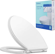 Load image into Gallery viewer, White Elongated Toilet Seat with Quick Release - Premium Quiet Close Design
