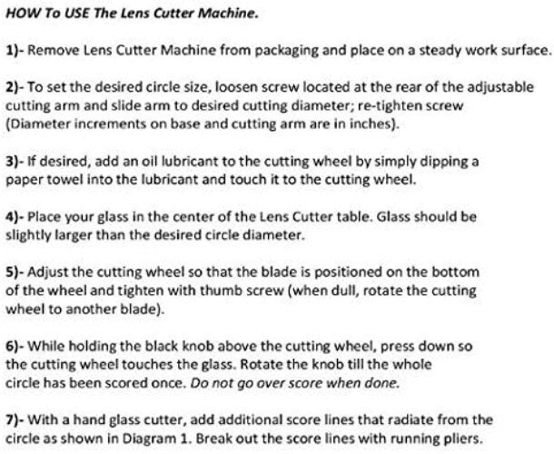 Precision Glass Circle Cutter Tool - Ideal for Stained & Regular Glass Projects