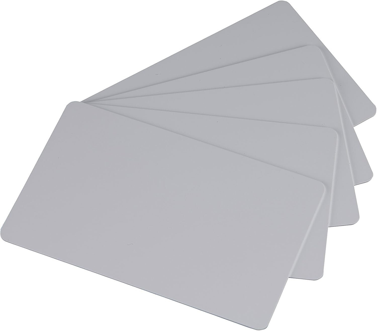 Bulk Pack of 500 Grey PVC ID Cards - Perfect for Businesses and Events