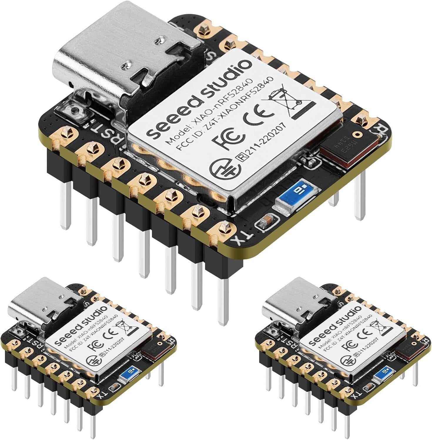 nRF52840 Development Board Pack with IMU & Microphone for Advanced IoT Projects