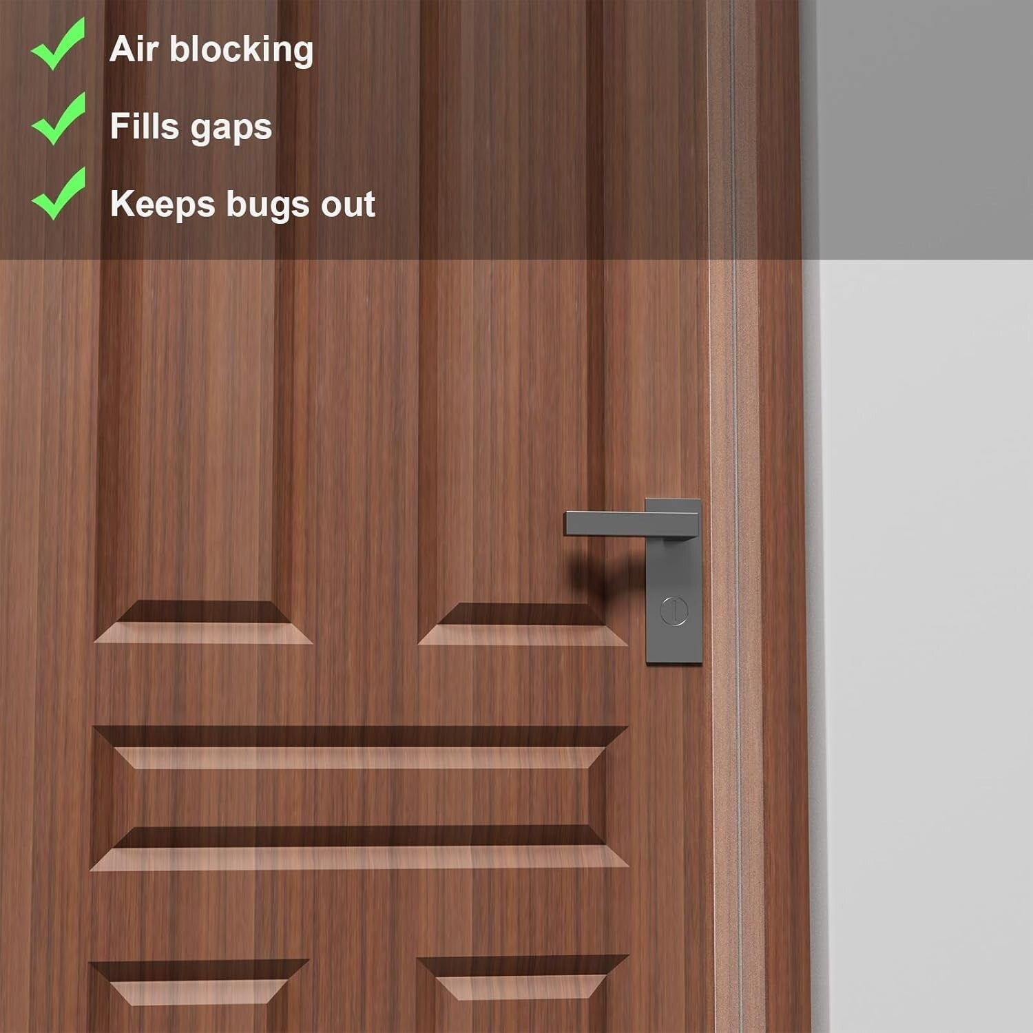 Premium Clear Silicone Door Draft Stopper - 36ft Weather Stripping for Gaps