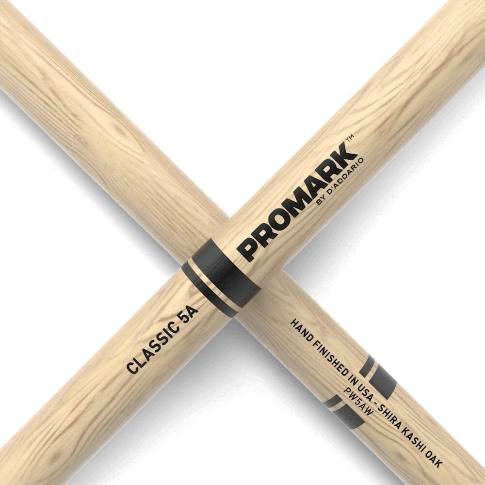 Durable Shira Kashi Oak Classic 5A Drumsticks - Perfect for Every Musician