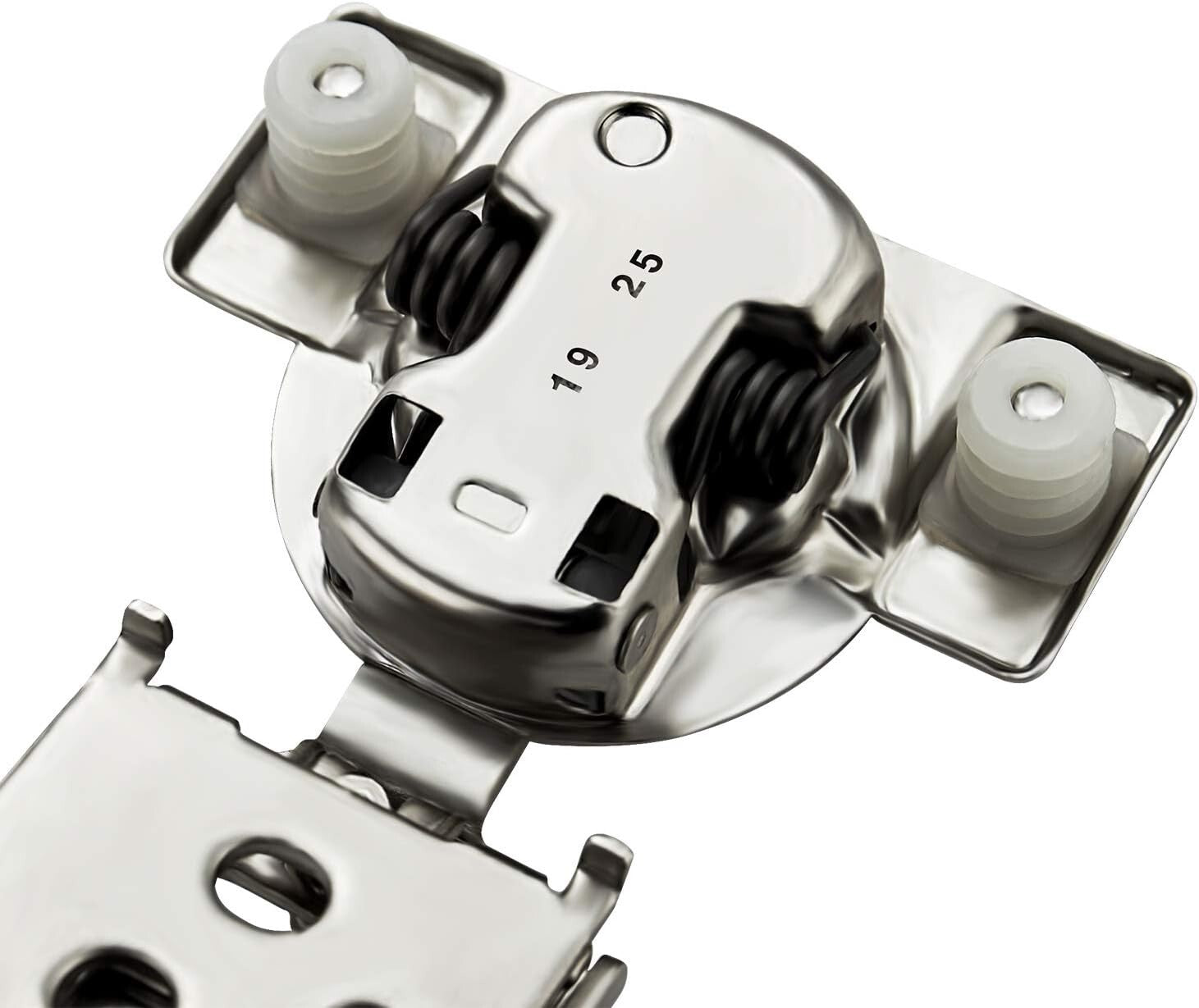 30 Pack Premium Soft Close Hinges in Satin Nickel - 1/2 Inch Overlay Design