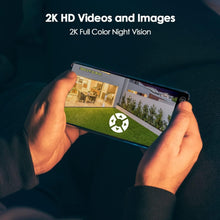 Load image into Gallery viewer, Wireless Outdoor Camera with Night Vision &amp; PIR Motion Detection, 2K Resolution