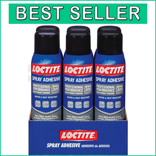 Multi-Surface Professional Spray Adhesive, 6 Pack - Ideal for Craft & Repair