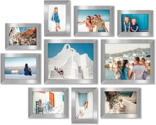Load image into Gallery viewer, Stylish Silver Picture Frame Set - Includes 2 Large, 4 Medium &amp; 4 Small Frames