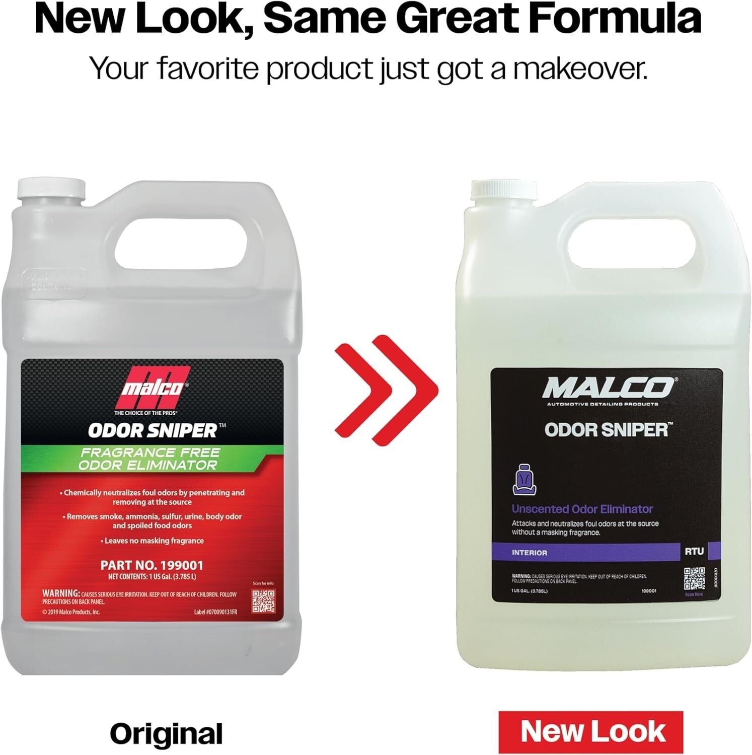 1-Gallon Odor Sniper - Powerful Odor Neutralizer for Cars, Fragrance Free