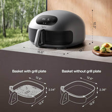Load image into Gallery viewer, Space-Saving Dome 2 Smart Air Fryer: 5.6 Qt PFAS-Free with Self-Cleaning Feature