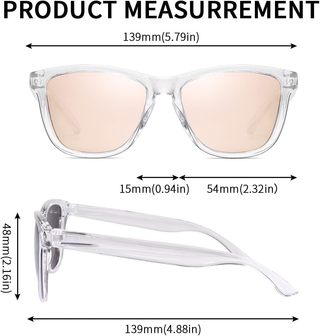 Stylish Retro Polarized Sunglasses for Men & Women - UV400 Protection Included