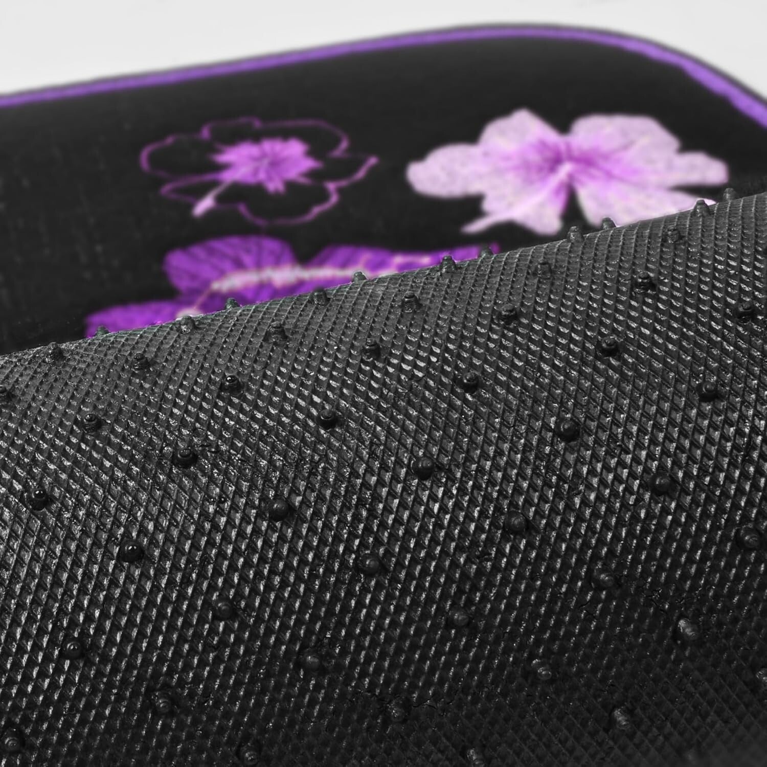 Elegant Purple Car Mats and Butterfly Steering Wheel Set - Easy Installation
