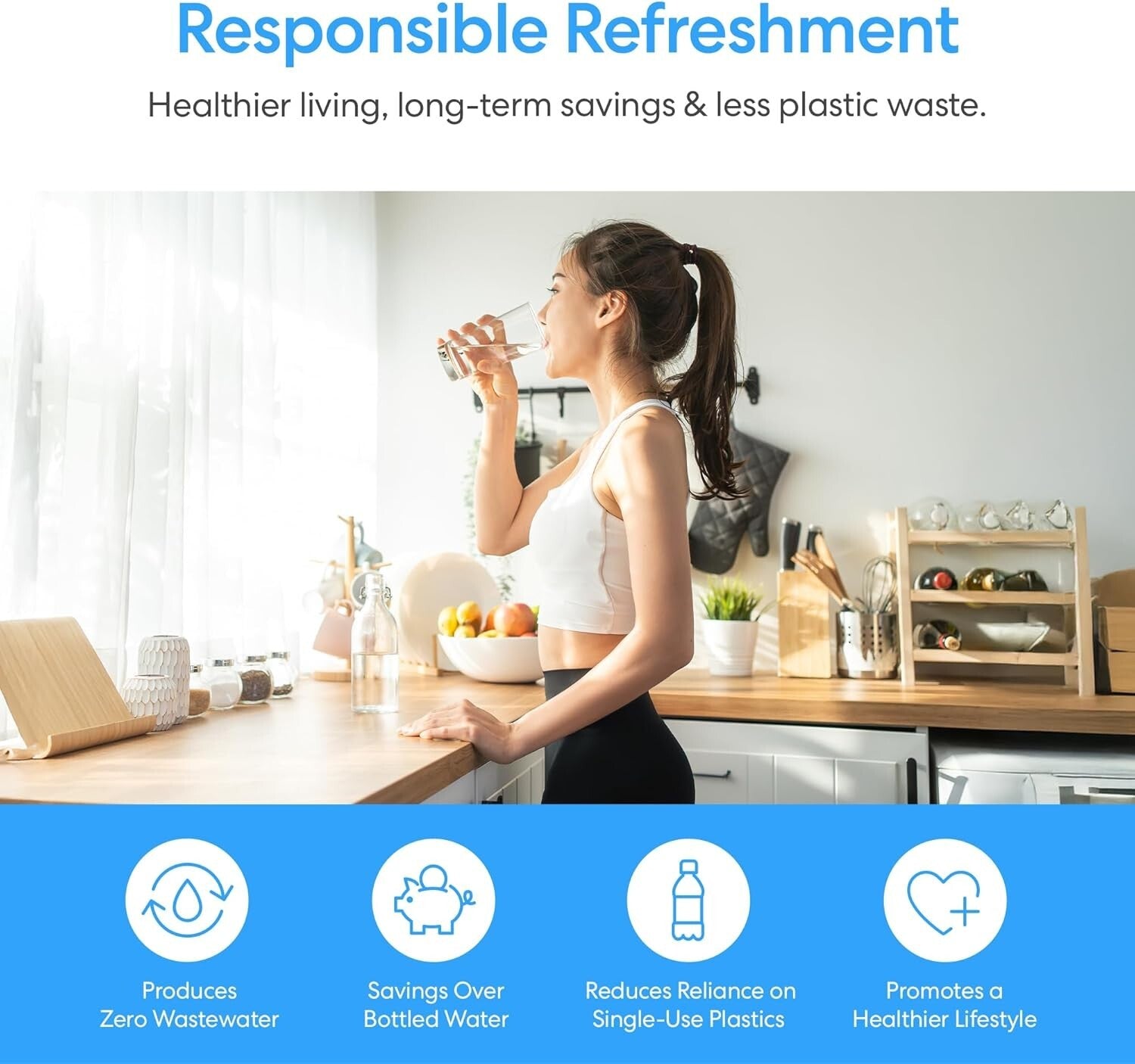 Bottom Loading Water Cooler with 3 Temperatures - Child Safety Lock & LED Alert